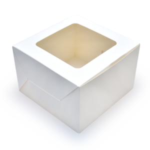 White Cup Cake Box