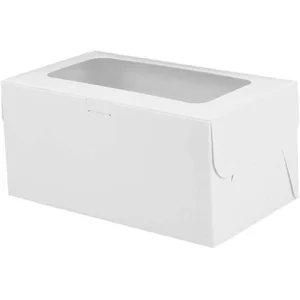 Bakery box with clear lid